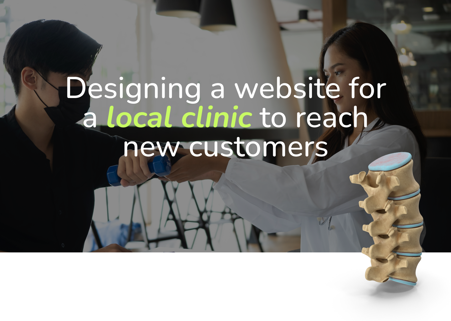 Ian the Chiro hero section