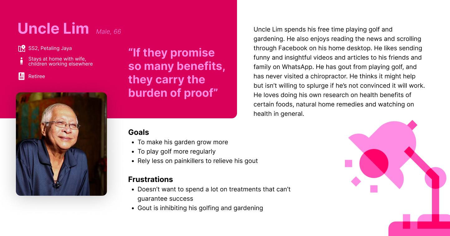 Ian the Chiro user persona 2