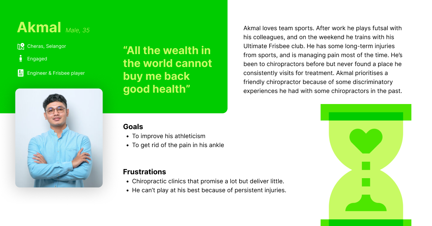 Ian the Chiro user persona 3