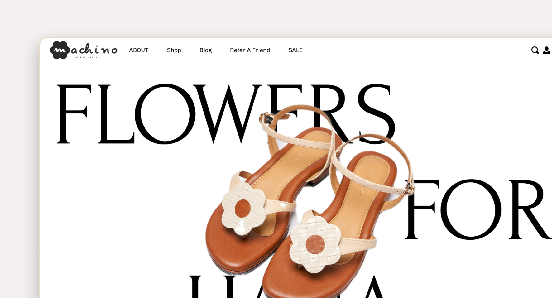 Machino hero section